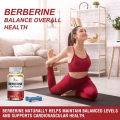 360 Premium Berberine Capsules HCL 1200mg HCI High Absorption Softgel Caps