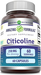 Amazing Formulas Citicoline 250 Mg | Capsules Supplement | Non-Gmo | Gluten Free