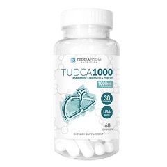 Terraform Nutrition Max Strength Pure Tudca | 1000mg Per Serving | 60 Capsules