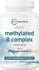 Micro Ingredients Methylated B Complex 11 in 1 w/ Methyl Folate B12 Thiamine