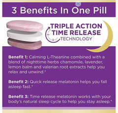 Nature’s Bounty Sleep3 Melatonin – 120 Tablets
