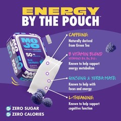 Energy 50mg Caffeine Pouches, Blue Raspberry, 15 Pouches, 1-Pack