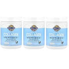 Garden of Life Grass Fed Collagen – Peptides Unflavored 560 grams Each (3 Packs)