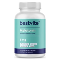 Melatonin 6mg (120 Vegetarian Capsules)-No Stearates-No Flow Agents