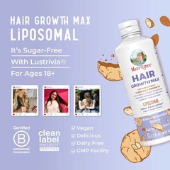 MaryRuth Organics Womens Hair Growth MAX Liposomal | with Lustriva® + Biotin