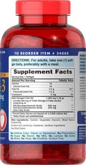 Triple Strength Omega-3 Fish Oil 1360 mg (950 mg Active Omega-3)-240 Softgels