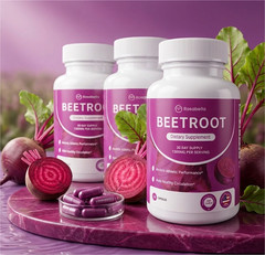 3X Rosabella Organic Beet Root 60 Capsules Natural Energy Boost Blood Pressure