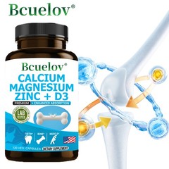 Calcium Magnesium Zinc with Vitamin D3 Capsules For Bone Teeth & Muscle Health