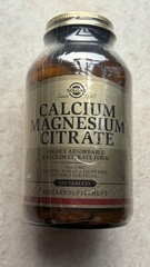 Calcium Magnesium Citrate 250 Tablets by Solgar Exp 06/2028