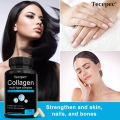 Multi Collagen Types I II III V X Skin Elasticity Joints Mobility 120 Capsules