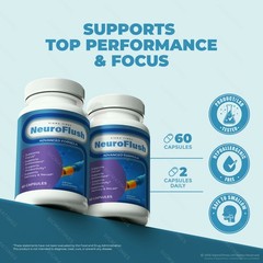 Neuro Flush Capsules, NeuroFlush Advanced Formula for Brain Health (60 Count)