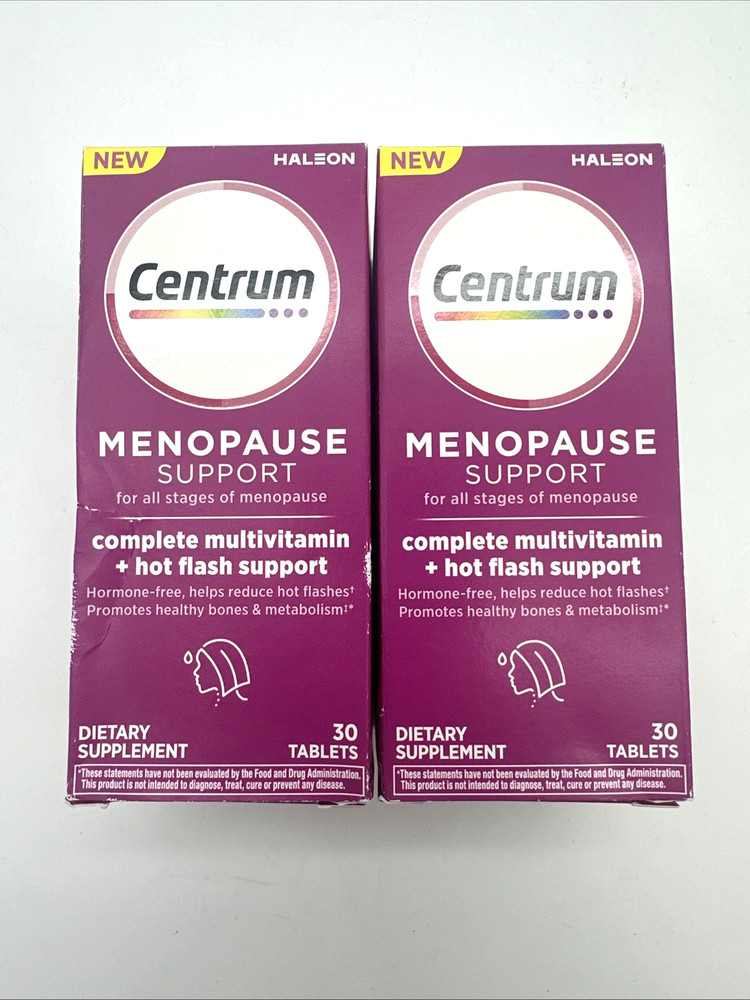 Centrum Multivitamin Supplement Menopause Support 60 Tablets 04/2026