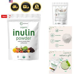 Organic lin FOS Fiber Powder, 2.2 lbs | Quick Water-Soluble Prebiotic | Natur…