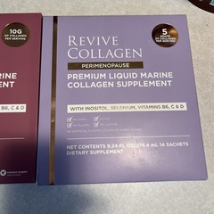 Lot of REVIVE Collagen Premium Liquid Marine 14 Sachets 10 G & 1 box of 5 g 14ct
