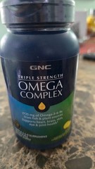 GNC Triple Strength Omega Complex 90 Count Omega 3 6 9 Heart Health Exp: 12/26