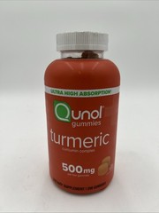 QUNOL Turmeric 500 mg, 200 Count Gummies Curcumin Complex EXP 02/2027 NEW/SEALED