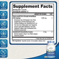 Clearlungs Extra Strength Natural Respiratory Support 60 Capsules