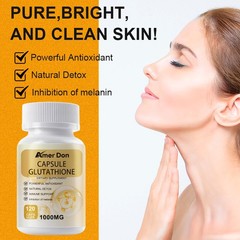 New Glutathione Capsules 1000MG Anti-Aging Skin Whitening Antioxidant 120 Caps