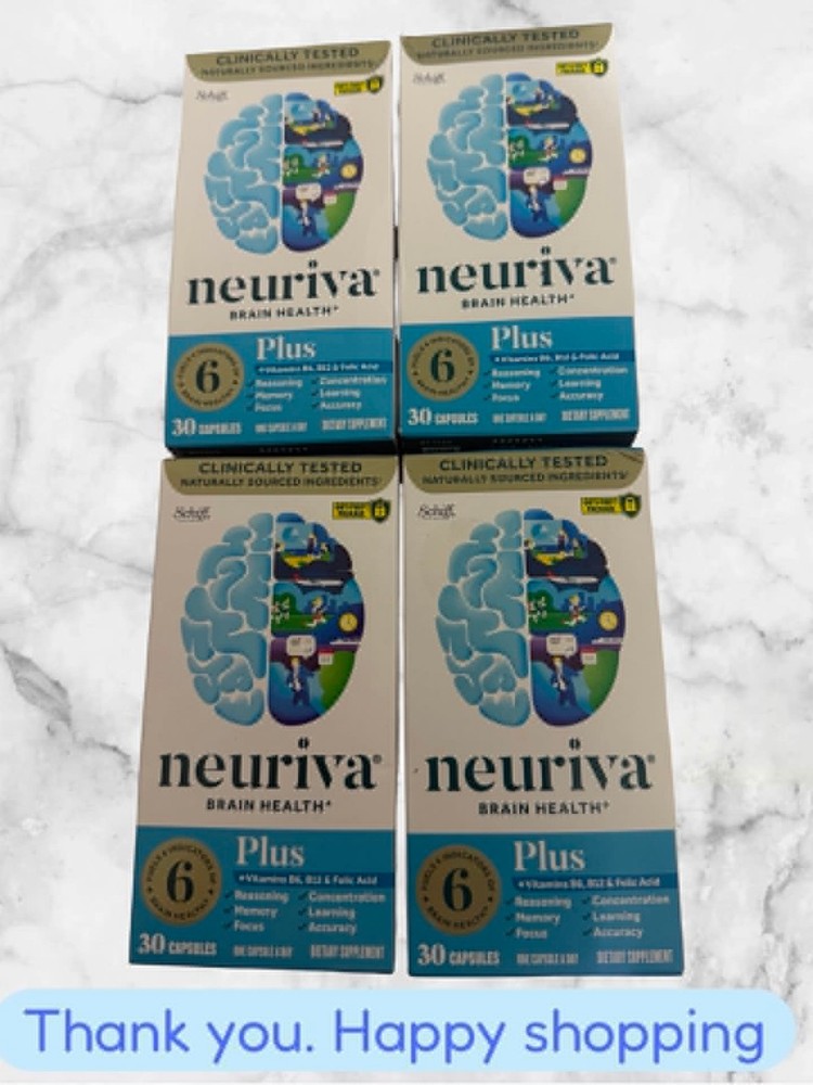 LOT OF 4 Genuine Neuriva Brain Performance+ Original Strawberry 30Ct EXP10/26+