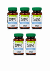People’s Choice Calcium 600mg + D3 24 Tablets 5 Pack Bone Health Support