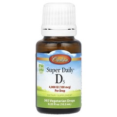 Super Daily D3, 100 mcg (4,000 IU), 0.35 fl oz (10.3 ml)
