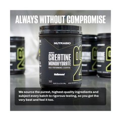 NutraBio Pure Micronized Creatine Monohydrate Powder Supplement, Unflavored, …