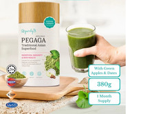 380g PurelyB Pegaga Traditional Asian With Papaya Leaf, Habbatus Sauda, dates.