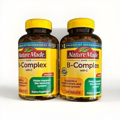Nature Made Super B-Complex With Vit C 360ct (LOT OF 2) EXP: 2027+