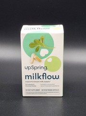UpSpring MilkFlow Breastfeeding Supplement 100 Vegetarian Capsules Exp 02/2027