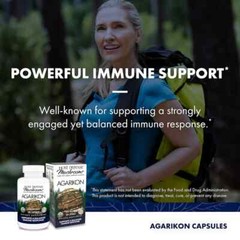 Fungi Perfecti Host Defense Agarikon 60 Veggie Caps Non-GMO, Organic