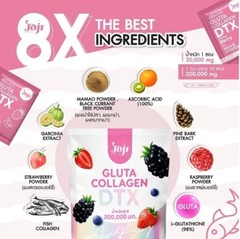 JOJI Gluta Collagen DTX Mixed Berry Extract Vitamin C Detox Slim Diet 10 Sachets