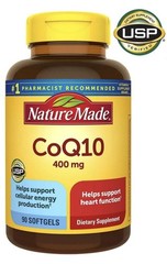 Nature Made CoQ10 400mg 90 Softgels Extra Strength Exp 2027