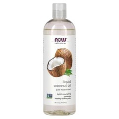NOW Foods, Solutions, Liquid Coconut Oil, Pure Fractionated, 16 fl oz (473 ml)