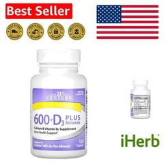 Gluten-Free Calcium + D3 with Essential Minerals – 120 Caplets for Daily Use