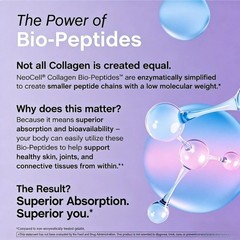 NeoCell Collagen Powder， Bio-Peptides Grass-Fed Unflavored Skin Joint Support