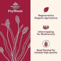 02 Pack ORGANIC INDIA Whole Psyllium Husk fiber Powder Organic – 12 oz USA 2026