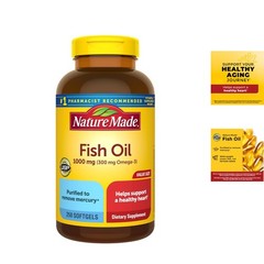 Gluten Free Fish Oil 1000mg Softgels, 250 Count for Healthy Heart Support