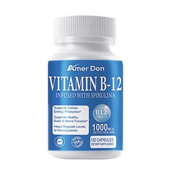 120 Vitamin B12 1000mcg Capsules ,High Absorption Vitamin B-12,Support Energy