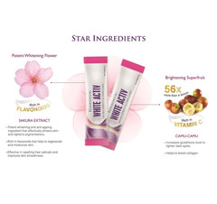 KINOHIMITSU White Activ 15 sachets x 5g Skin Whitening Protection Against UV
