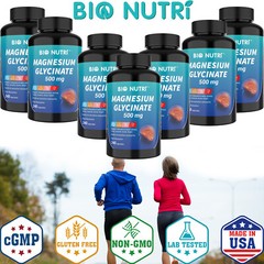 Magnesium Glycinate 500mg 240 Capsules For Sleep Stress Relief Support Bone Lot