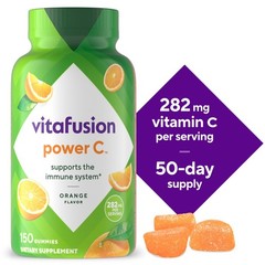 Vitafusion Power C Vitamin C Gummies for Immune Support Orange Flavored