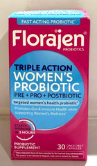 Florajen Triple Action Probiotic Pre Pro Postbiotic 30 Caps Exp : 07/2027