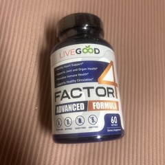 LiveGood Factor 4 Supports Healthy Heart, Joint, Organs, Immune & More BB 4/28