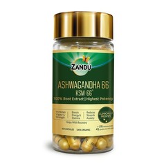 Zandu Ashwagandha KSM-66, (60 Tablets)