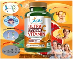 Premium Liposomal Vitamin C 1600mg -100 Capsules – High Absorption Supplements