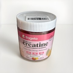 Creatine Monohydrate Gummies Collagen Bageto Women 120 Strawberry Lemon 8000 mg