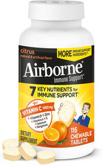 Vitamin C 1000Mg (Per Serving) – Citrus Chewable Tablets (116 Count in a Bottle)