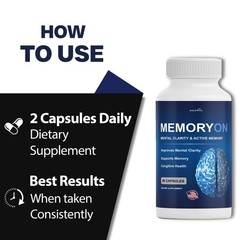(5 Pack)MemoryOn Advanced Mind Memory & Cognitive Support Pills Genuine MemoryOn