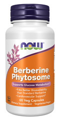NOW Foods Berberine Phytosome 60 Veg Capsules 05/28EXP Glucose Support