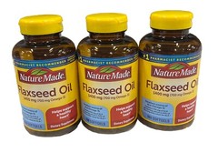 Nature Made Flaxseed Oil, 1400 mg (700 mg Omega-3) 100 Softgels Each (3 PACK)